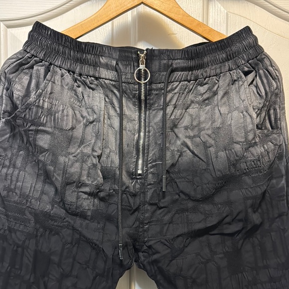 Black Sweatpants with Elastic Waistband and Drawstring - Picture 2 of 5